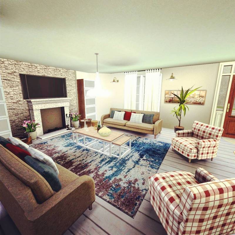 Rustic Living Room (41)