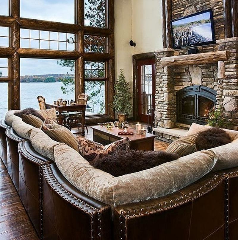 Rustic Living Room (60)