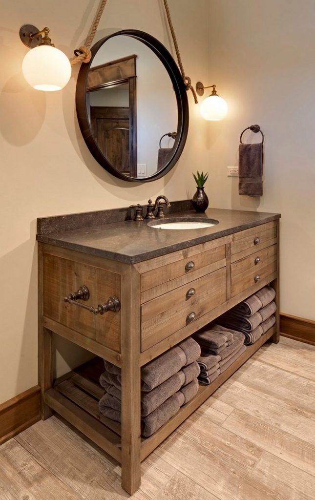 Modern Rustic Bathroom Vanity Ideas And Designs Rustic Home Decor And Design Ideas 