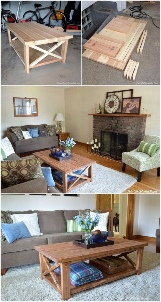45 Rustic Coffee Tables and DIY Plans Rustic Home Decor and Design Ideas.