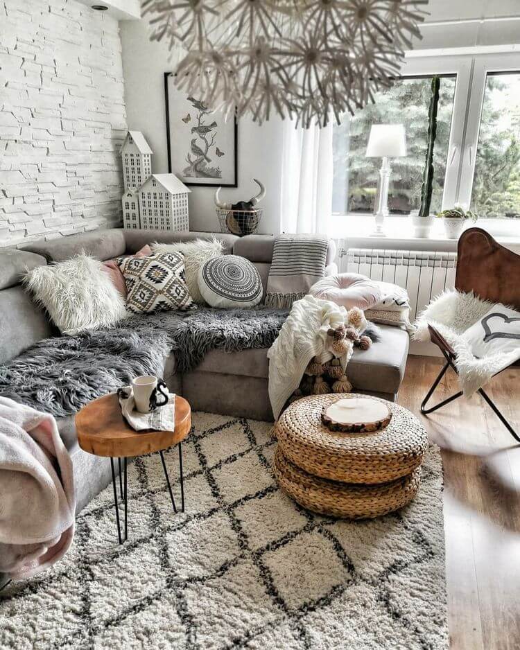 bohemian style rustic decor ideas (10)