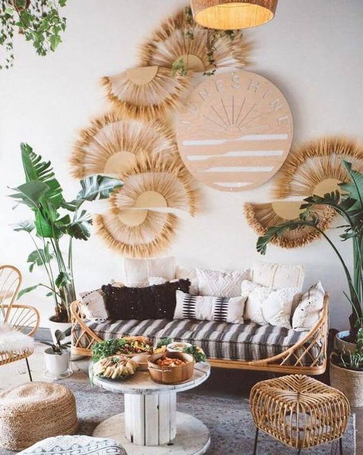 bohemian style rustic decor ideas (11)