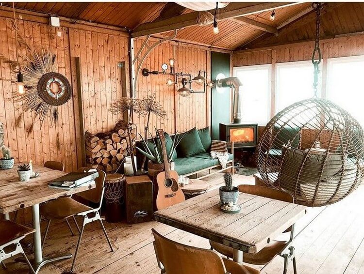 bohemian style rustic decor ideas (12)