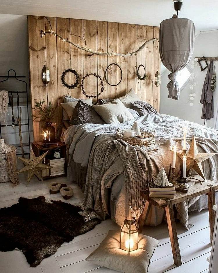 bohemian style rustic decor ideas (13)