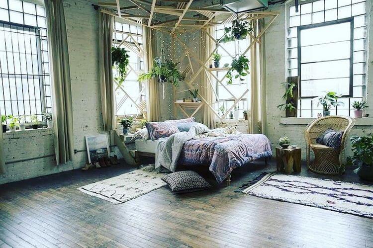 bohemian style rustic decor ideas (18)