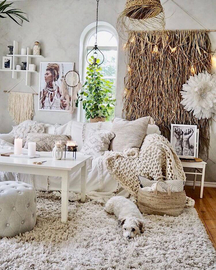 bohemian style rustic decor ideas (29)