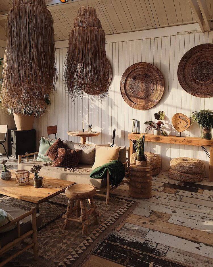 bohemian style rustic decor ideas (32)
