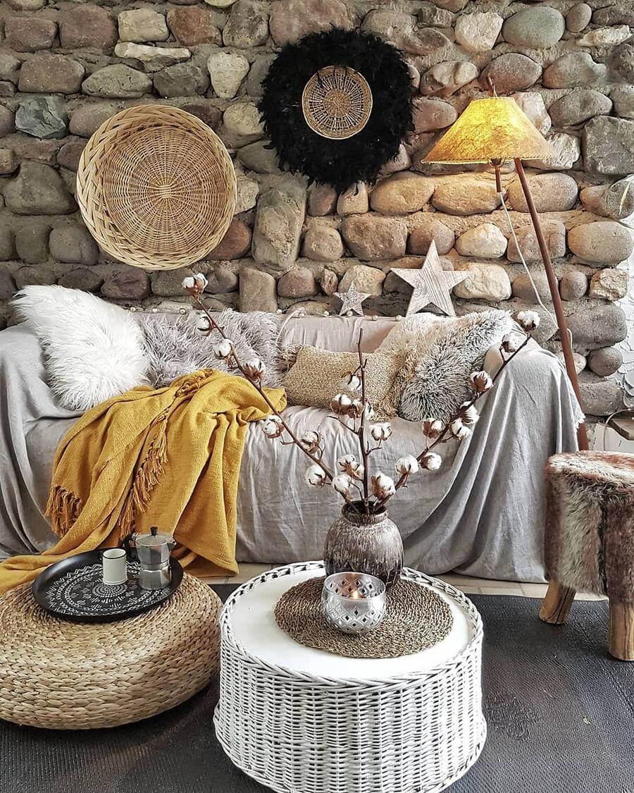 bohemian rustic style decor (21)