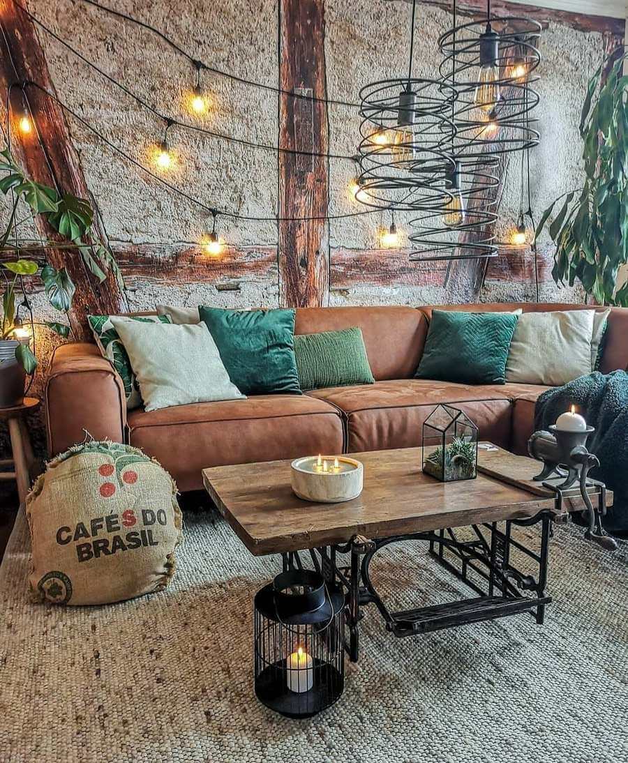 bohemian rustic style decor (22)