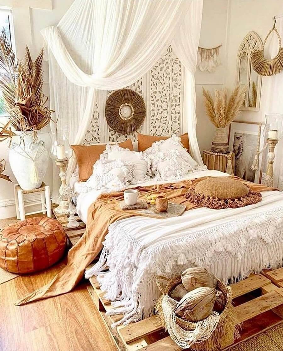bohemian rustic style decor (9)