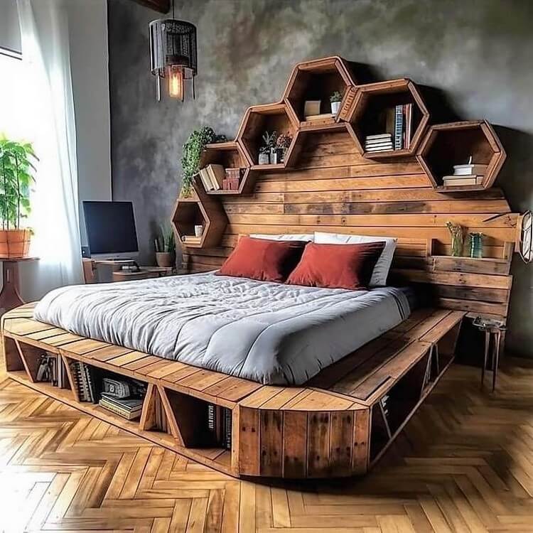 Pallet Bed Idea (2)
