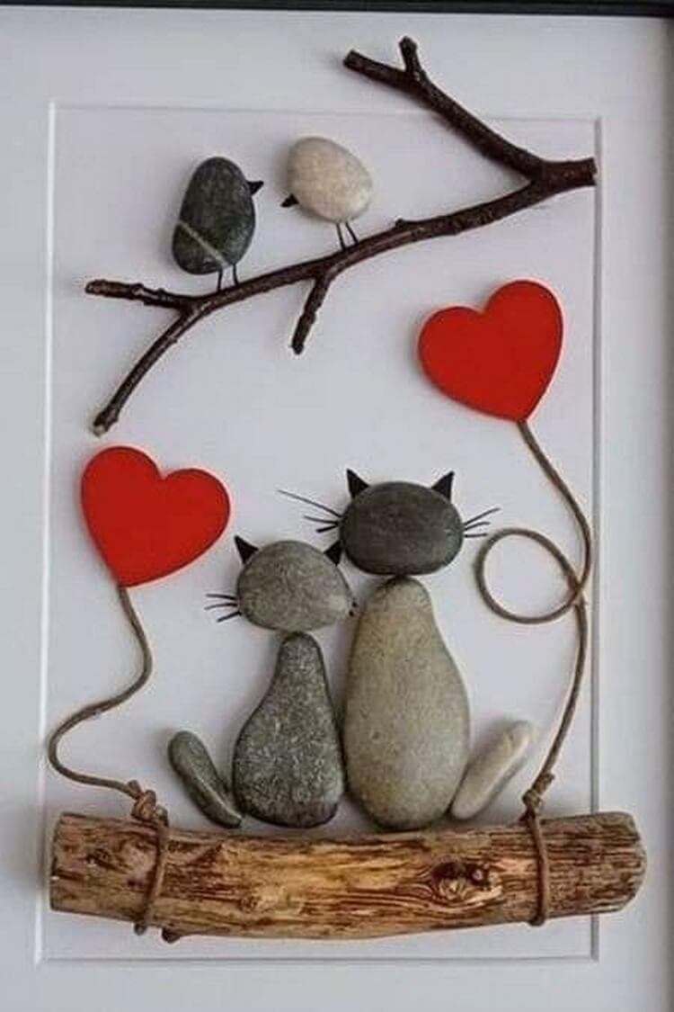 Stones Art Idea (10)