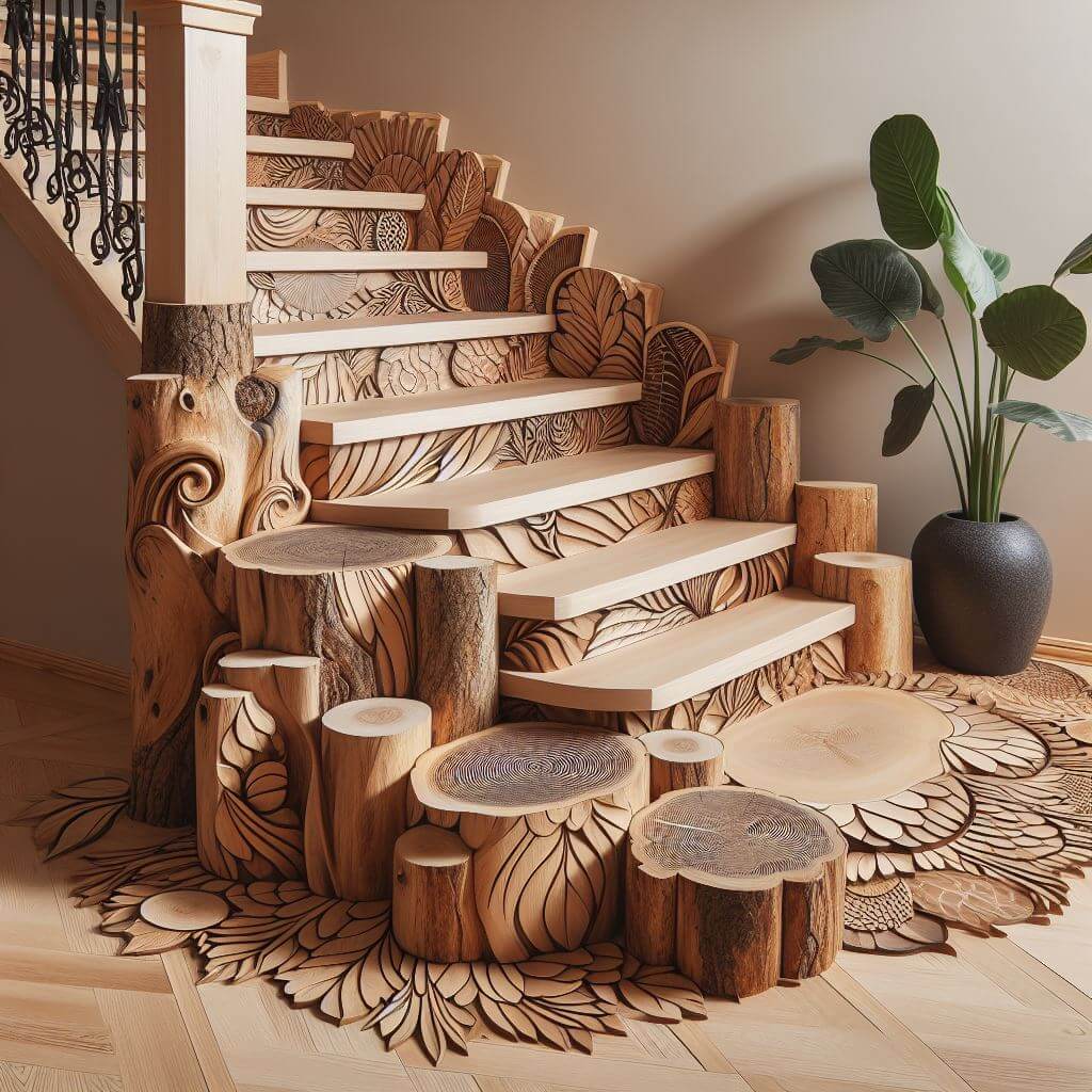 Crafting Ascension Exploring the Beauty and Functionality of Wooden Stairs (1)