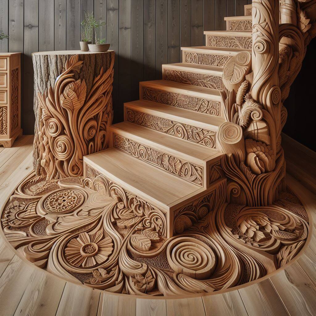 Crafting Ascension Exploring the Beauty and Functionality of Wooden Stairs (10)
