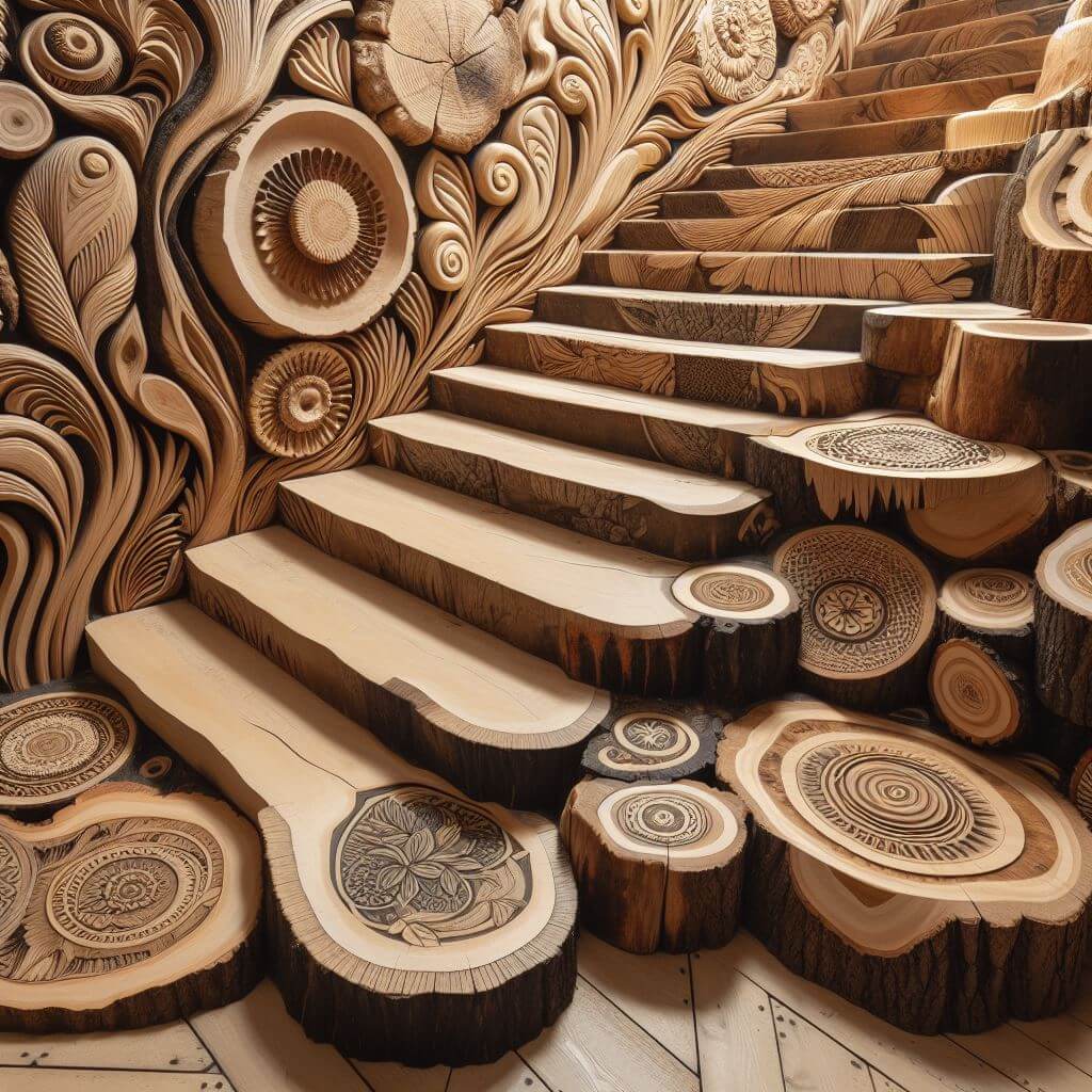 Crafting Ascension Exploring the Beauty and Functionality of Wooden Stairs (2)