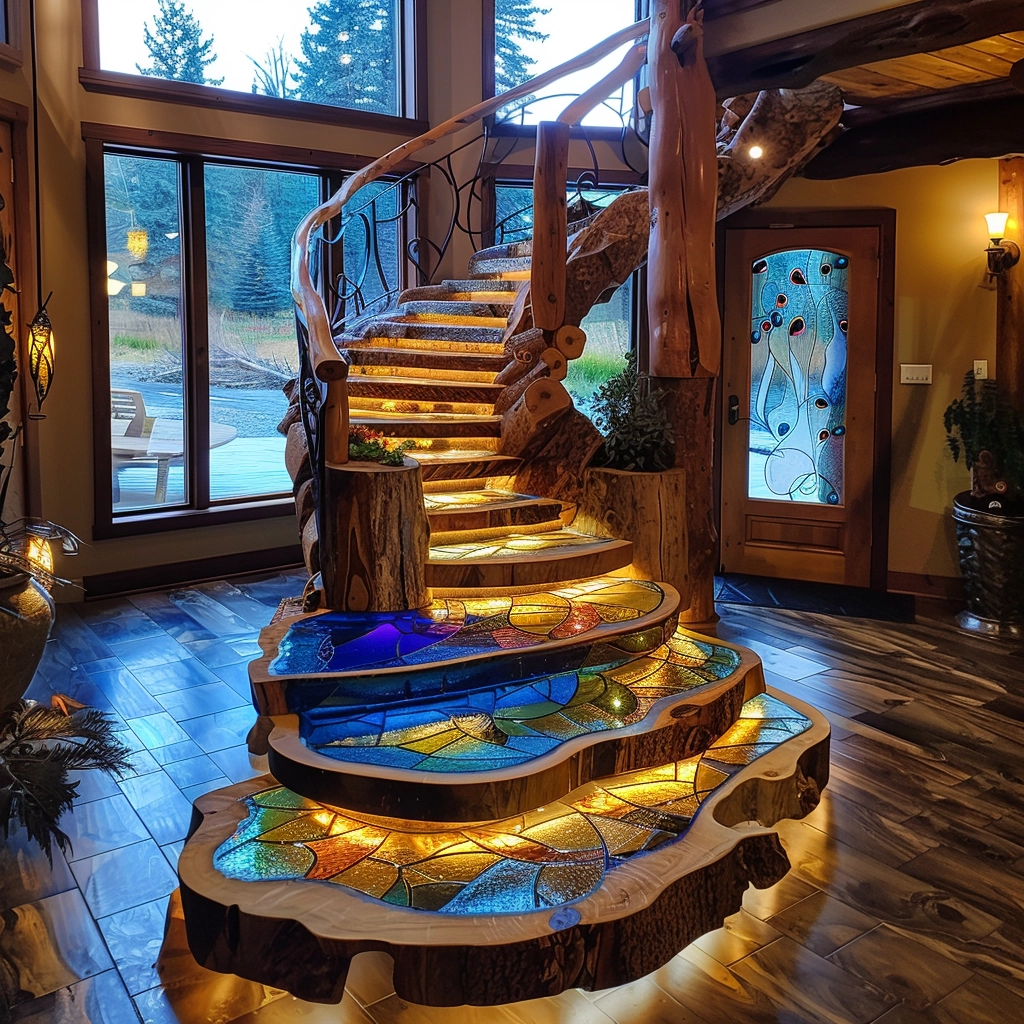 Crafting Ascension Exploring the Beauty and Functionality of Wooden Stairs (3)