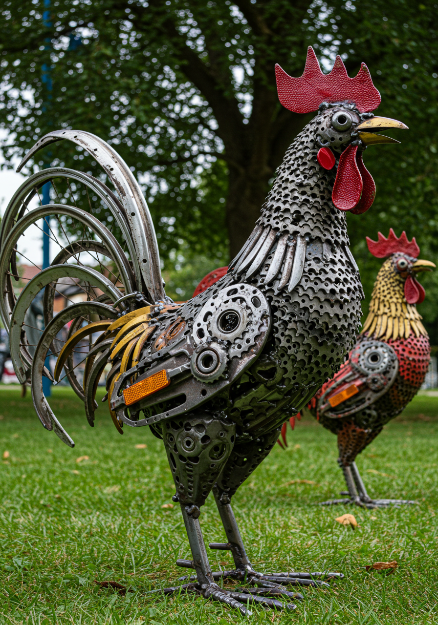 Recycled Art That Shines — Scrap Metal Crafts You’ll Love (24)