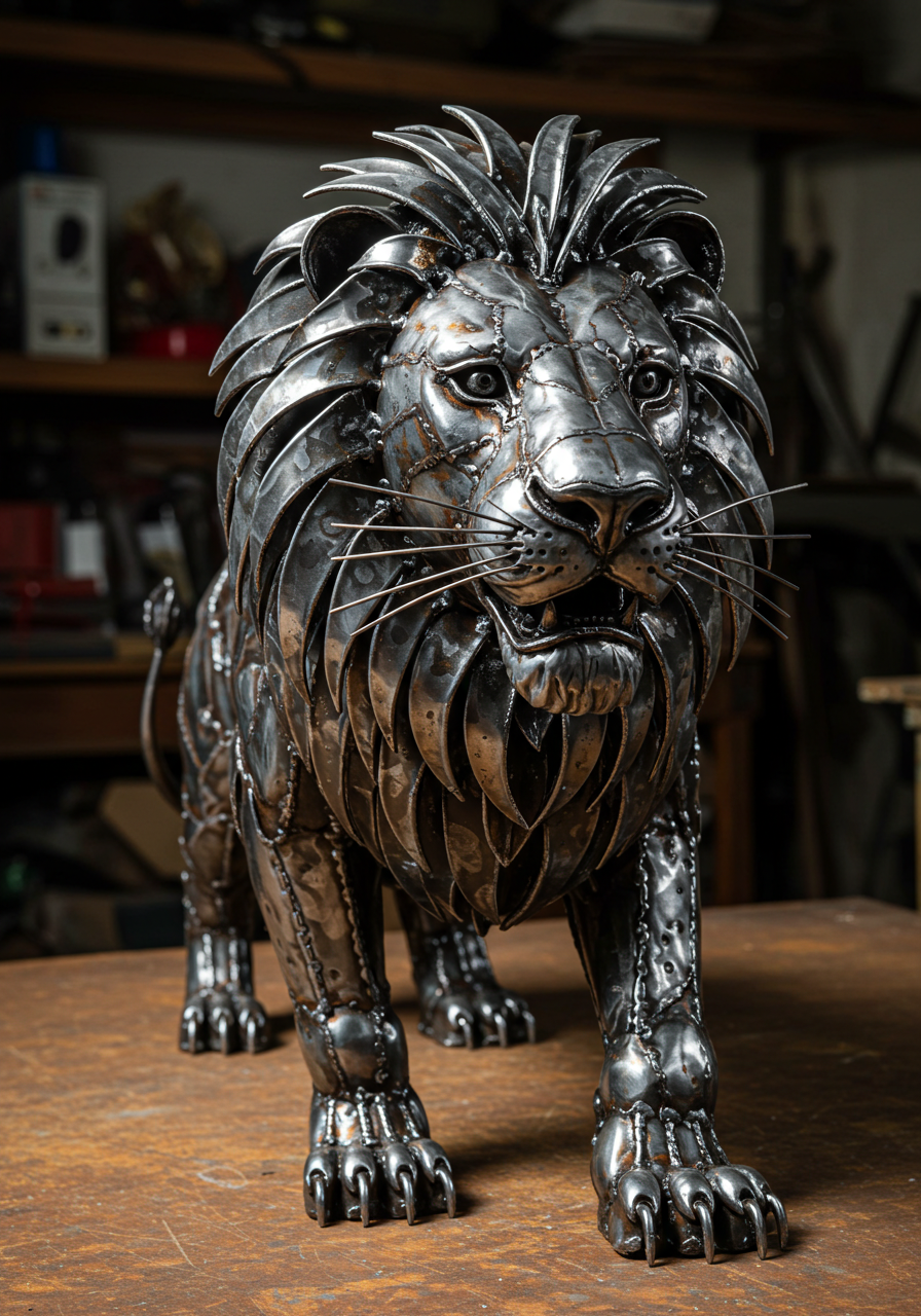 Recycled Art That Shines — Scrap Metal Crafts You’ll Love (35)